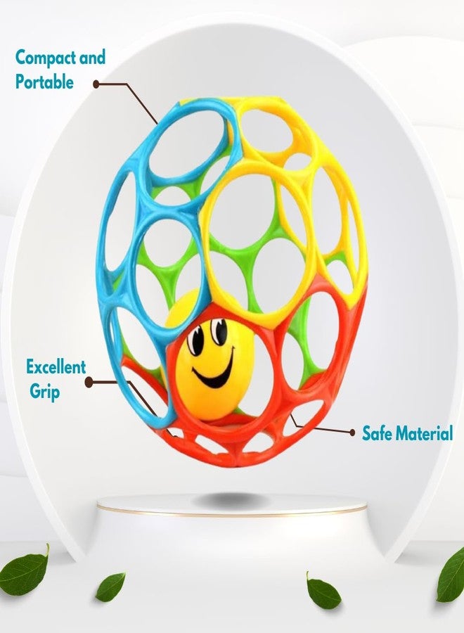 DAONPHARI O-Ball Classic Grabbing Ball for Infants and Kids | BPA-Free Sensory Rattle Toy with Large Holes Inside | Perfect Baby Gift for Toddlers - Image 2